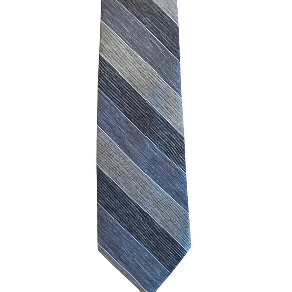 Givenchy Other - Givenchy VINTAGE Gentlemen Paris Striped Imported‎ Necktie Blue Gray Men Classic